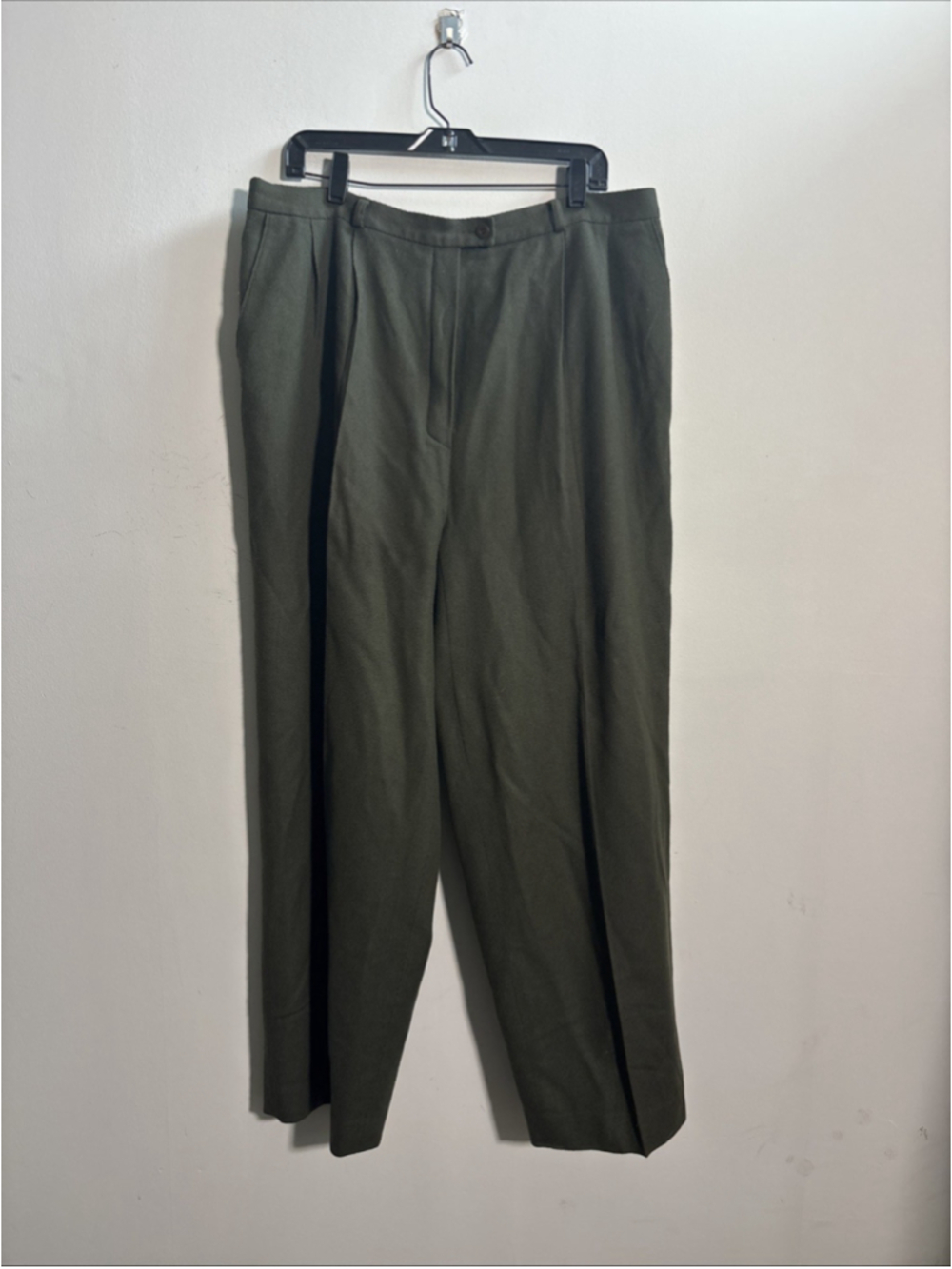 VINTAGE PENDLETON PLUS VIRGIN WOOL PANTS SIZE 20 W Women’s Green Wide Leg